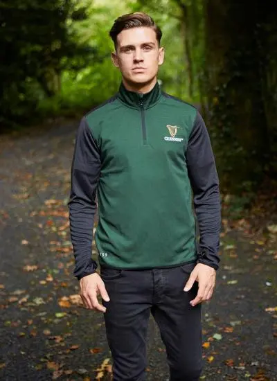 Guinness Quarter Zip Long Sleeve Performance Top